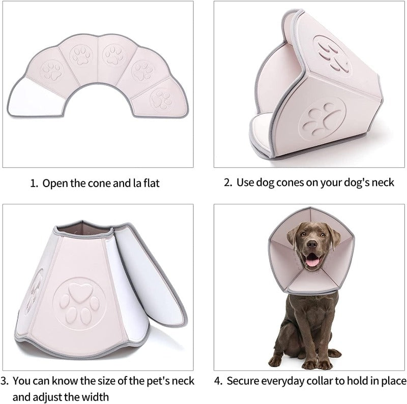 Dog Collars Cat Elizabethan Collar Pet Dog Neck Cone Recovery Anti-bite Collar