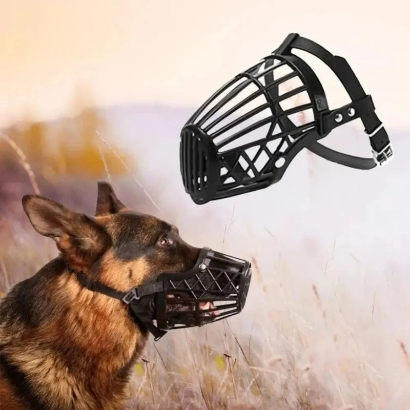 Adjustable Dog Muzzle Mesh Safety Basket Mouth Cover Mesh Muzzles Mask