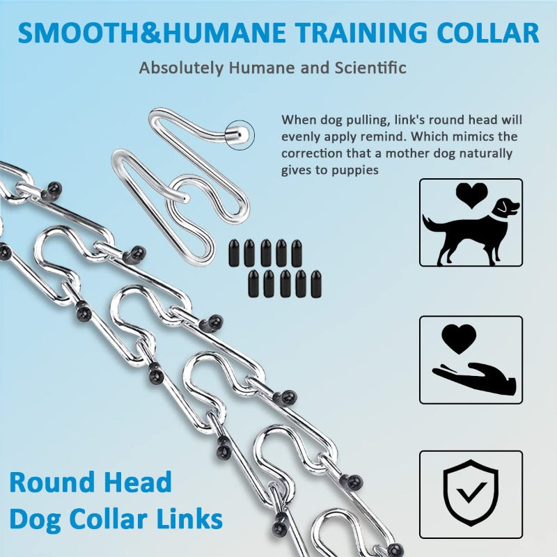 Adjustable Dog Prong Pinch Collar Training Collar with Quick Release Buckle