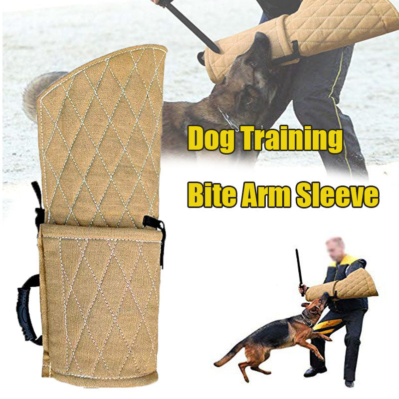 Dog Bite Sleeve With Handle Thickened Jute Training Young Arm Protection Safety Pet Dog Bite Sleeve