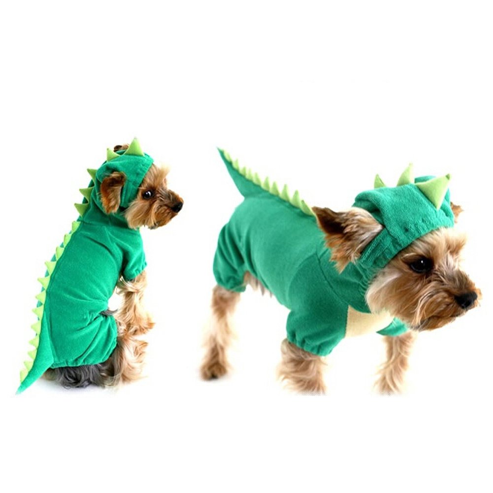 Dog Dinosaur Costume Pet Clothes Dog Shirt Cosplay Dress Outfit