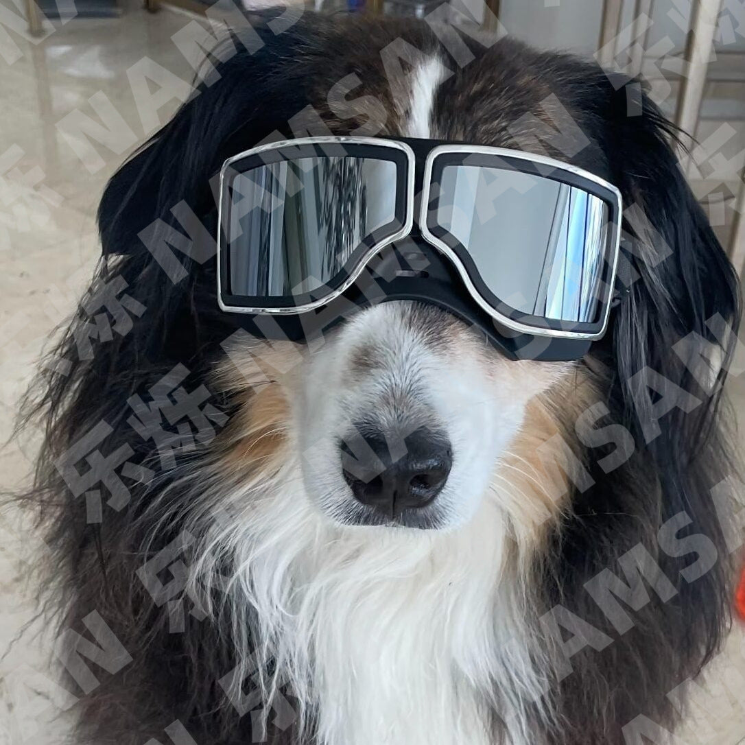 Anti-UV Dog Glasses Windproof Dog Goggles Pet Sunscreen with Adjustable Strap