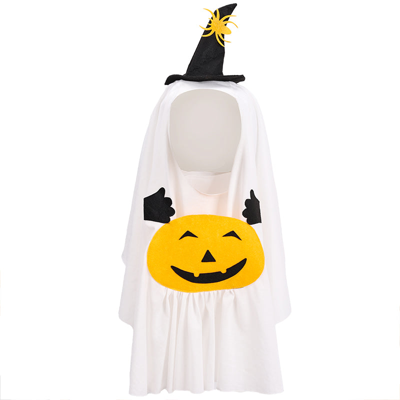 Dog Halloween Pet Cloak Dog Ghost Cosplay with Treat Bags Halloween Dog Dress