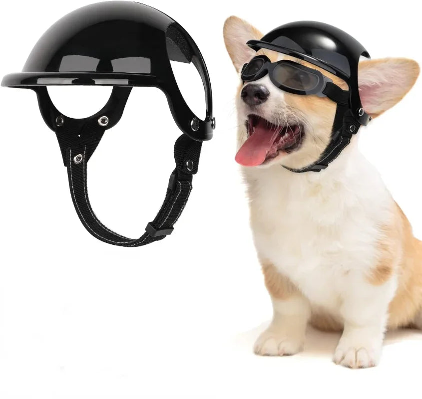 Dog Helmet Pet Motorcycle Helmet Hat with Ear Holes
