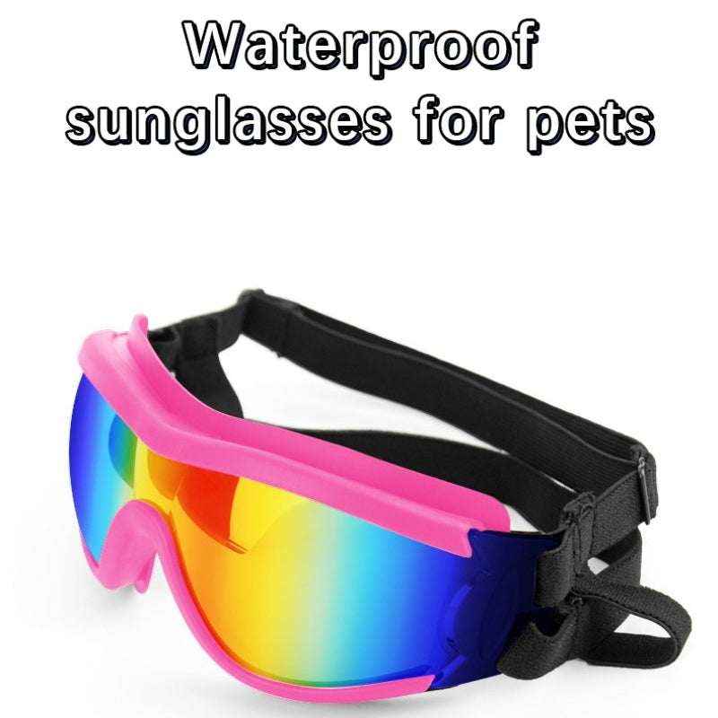 Dog Sunglasses Goggles Adjustable Straps Windproof Dustproof  Dog Sunglasses