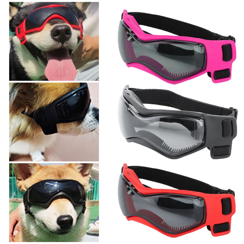 Dog Goggles Adjustable Windproof Anti-fog Dog Sunglasses Eyewear Decor UV Protection