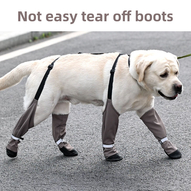 Dog waterproof Anti Slip Wear-resistant Outdoor Dog Rain Shoes Pet Foot Covers Dog Walking Rain Boots