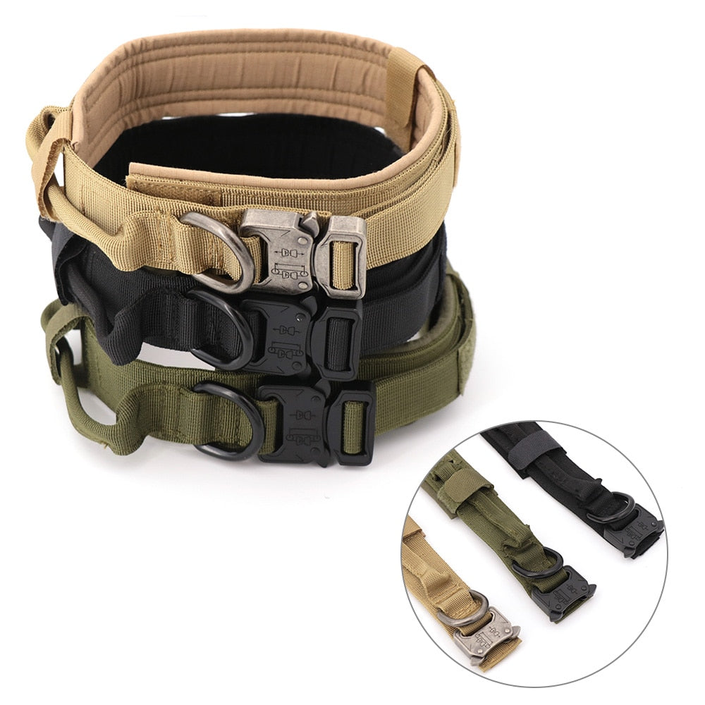 Dog Training Collar Adjustable Tactical Dog Collar And Leash Set