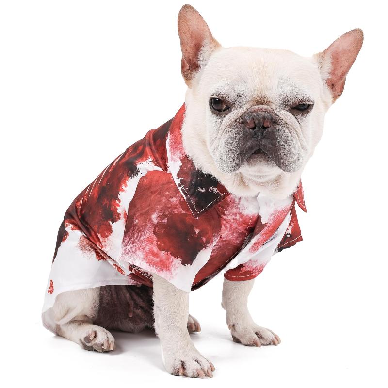 Halloween Scary Dog Clothes Dog Outfit Dogs,Scary Dog Shirts Dress Up for Halloween Cosplay Party Apparel