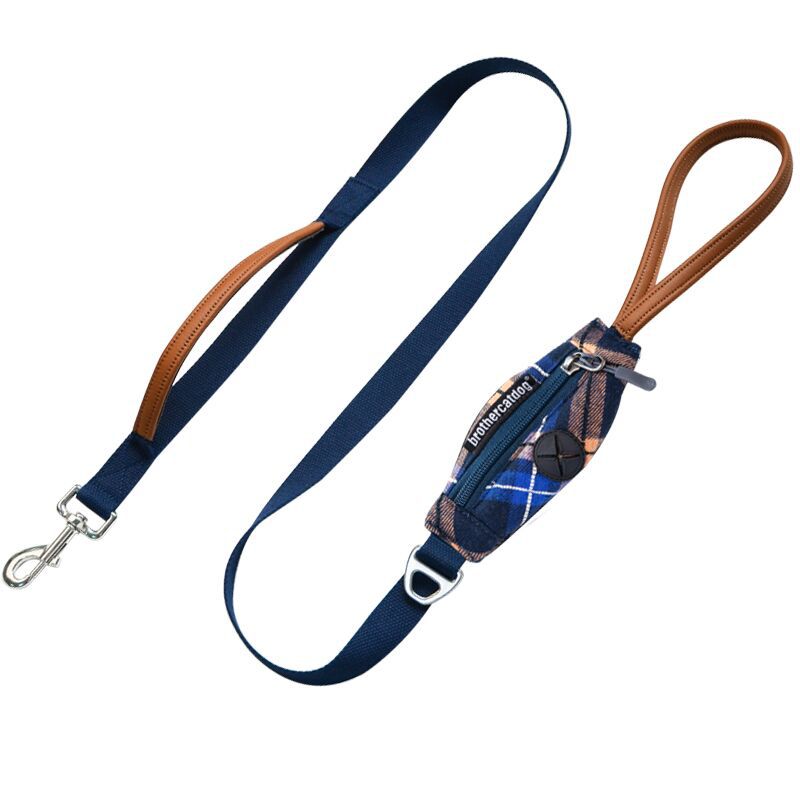 Nylon Large Dog Harness Lead Walking Set Pet Product Supplies Walk Bag