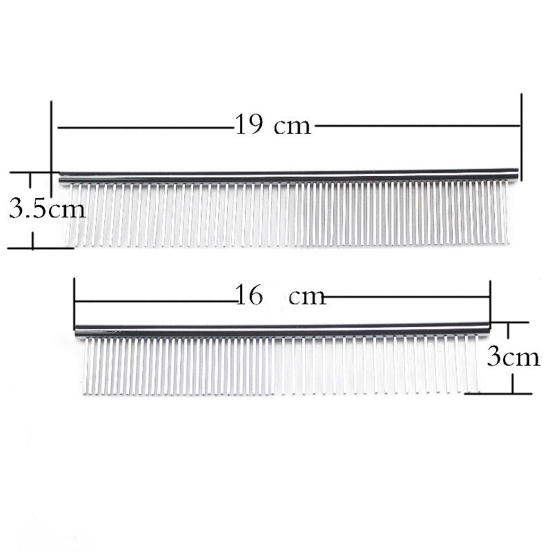 Pet Dog Grooming Comb Stainless Steel Cat Dog Grooming Tool