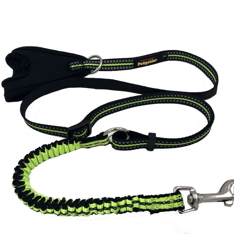 Dog Leash Reflective Dog Lead With Bungee Extend Leash Elastic