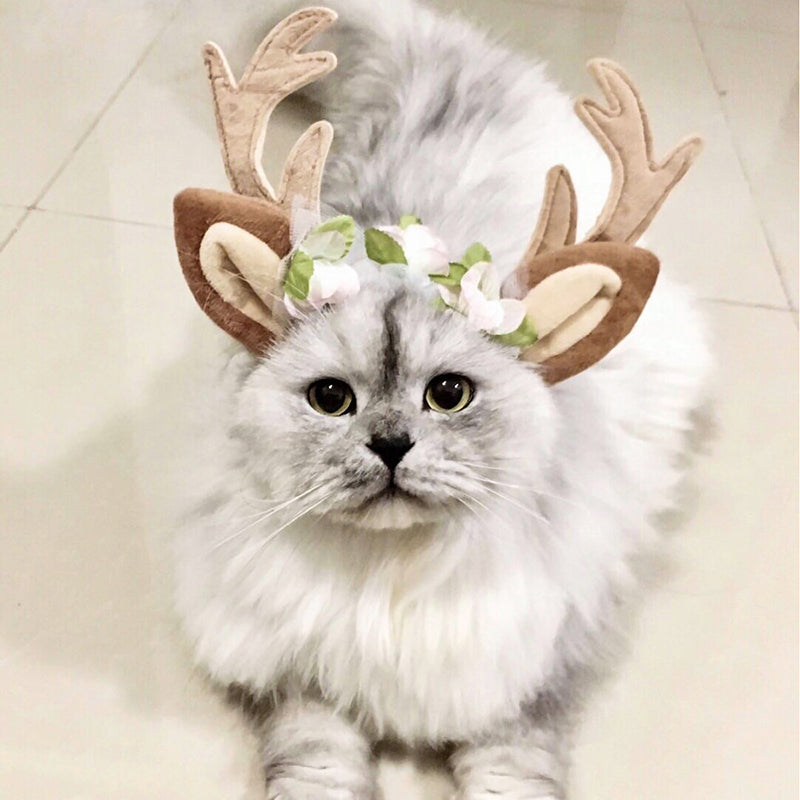 Pet Christmas Cute Elk Headband Christmas Pet Accessories Dog Hairpin Cat Accessories