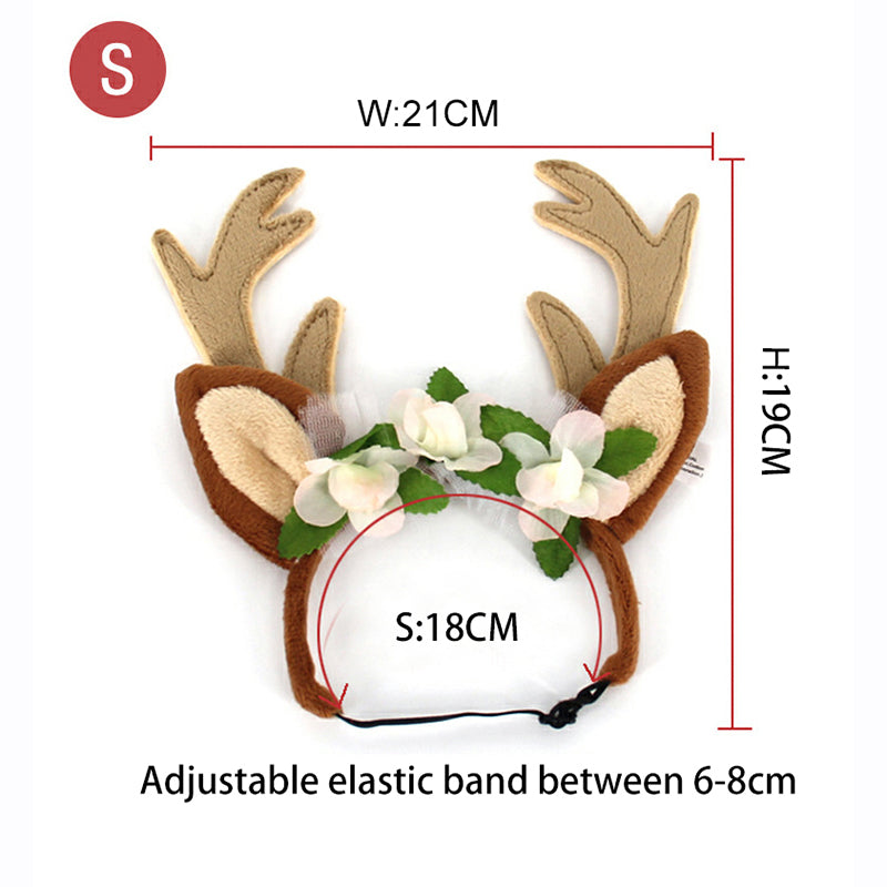 Pet Christmas Cute Elk Headband Christmas Pet Accessories Dog Hairpin Cat Accessories
