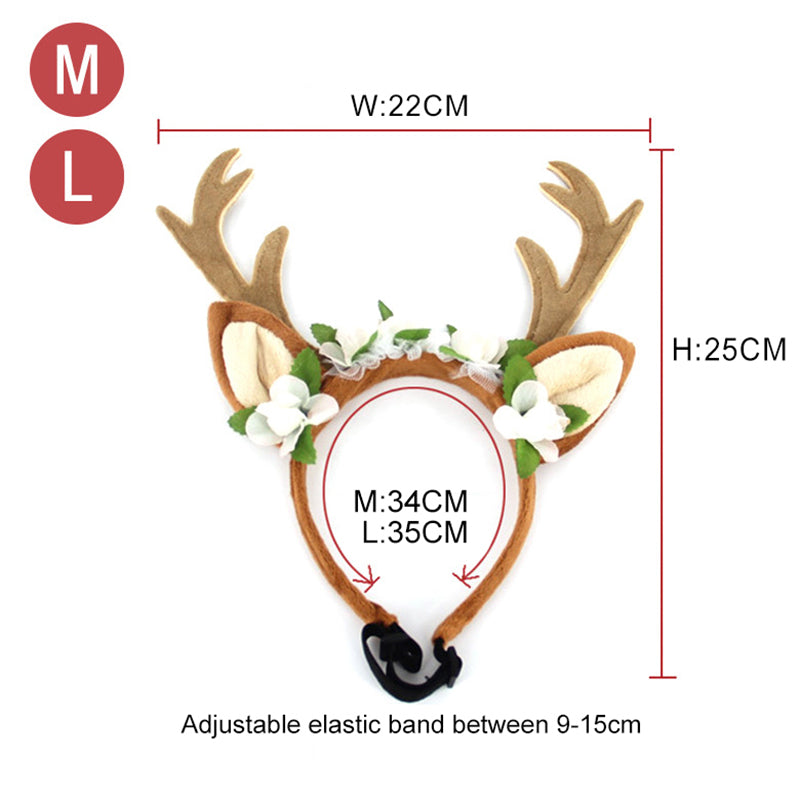 Pet Christmas Cute Elk Headband Christmas Pet Accessories Dog Hairpin Cat Accessories