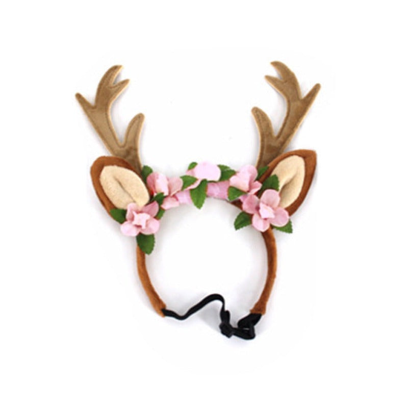 Pet Christmas Cute Elk Headband Christmas Pet Accessories Dog Hairpin Cat Accessories