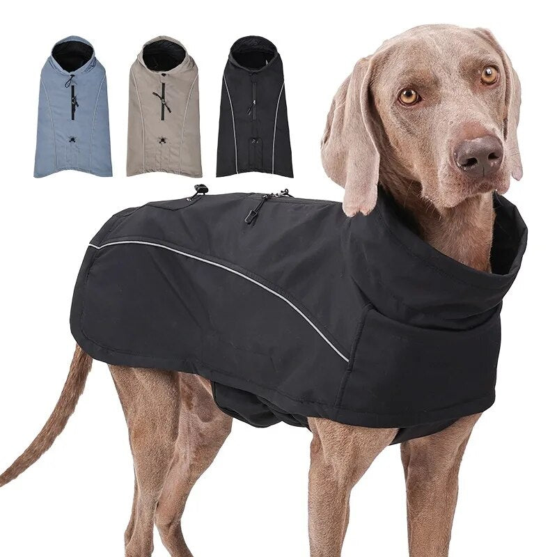 Turtleneck Dog Snow Jacket Warm Reversible Winter Dog Coat