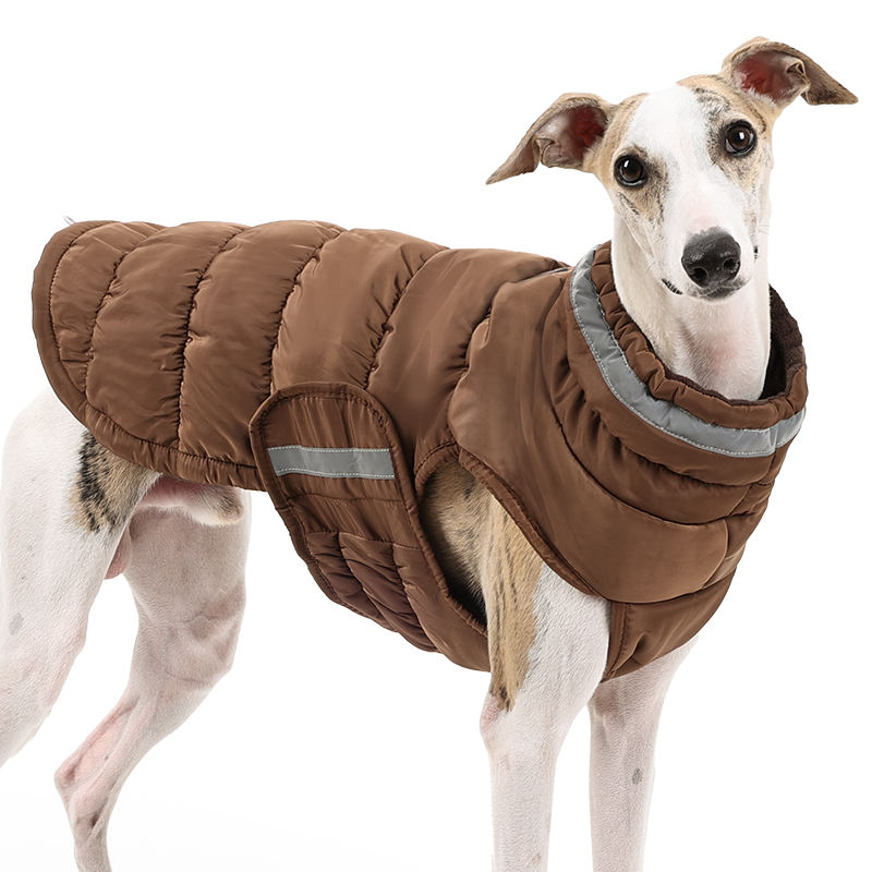 Winter Dog Jacket With Fleece Water-resistant Dog Coat