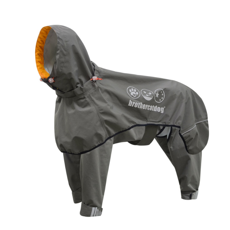 Waterproof and Windproof Dog Raincoat Jumpsuit